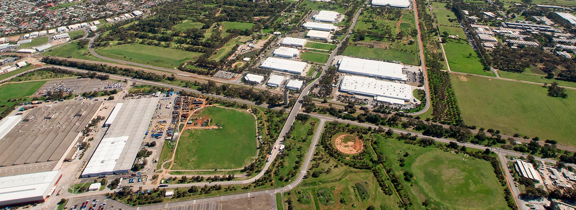 Aerial view of Edinburgh Defence Precinct