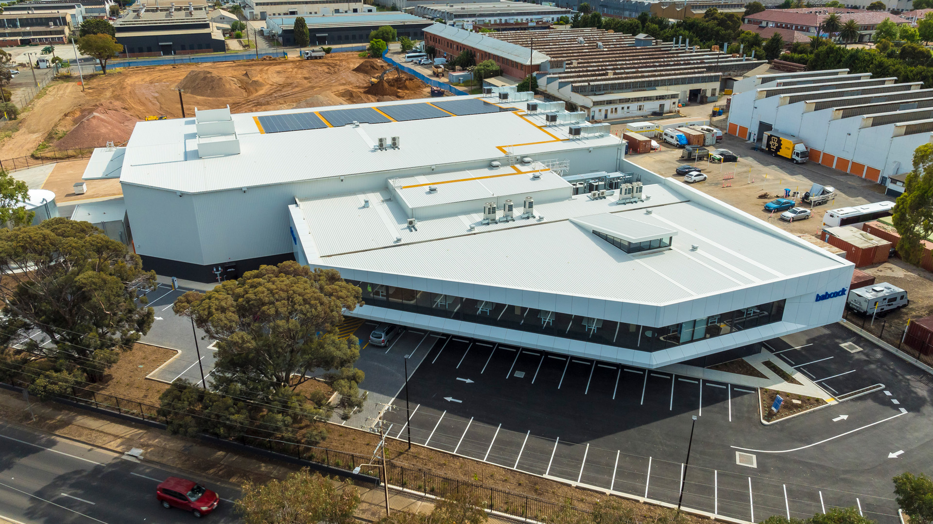 Photo of Babcock's new facility in northern Adelaide